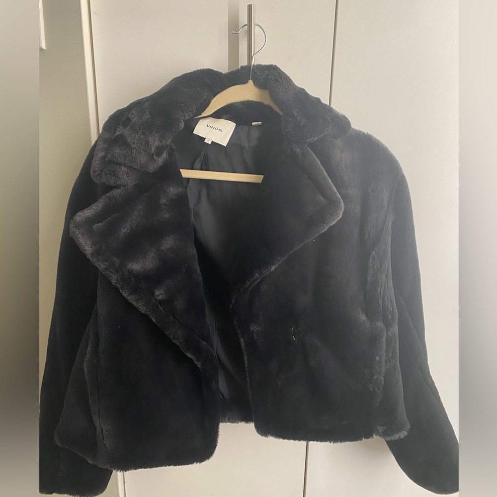 Vince faux fur jacket size S